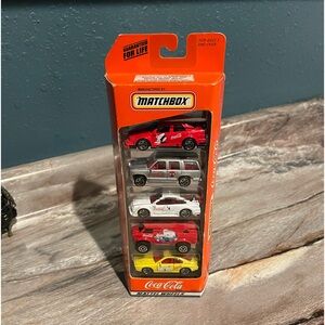 Matchbox Coca Cola Brand Collection 5 Pack Gift Set 1:64 VTG 1998 In Box